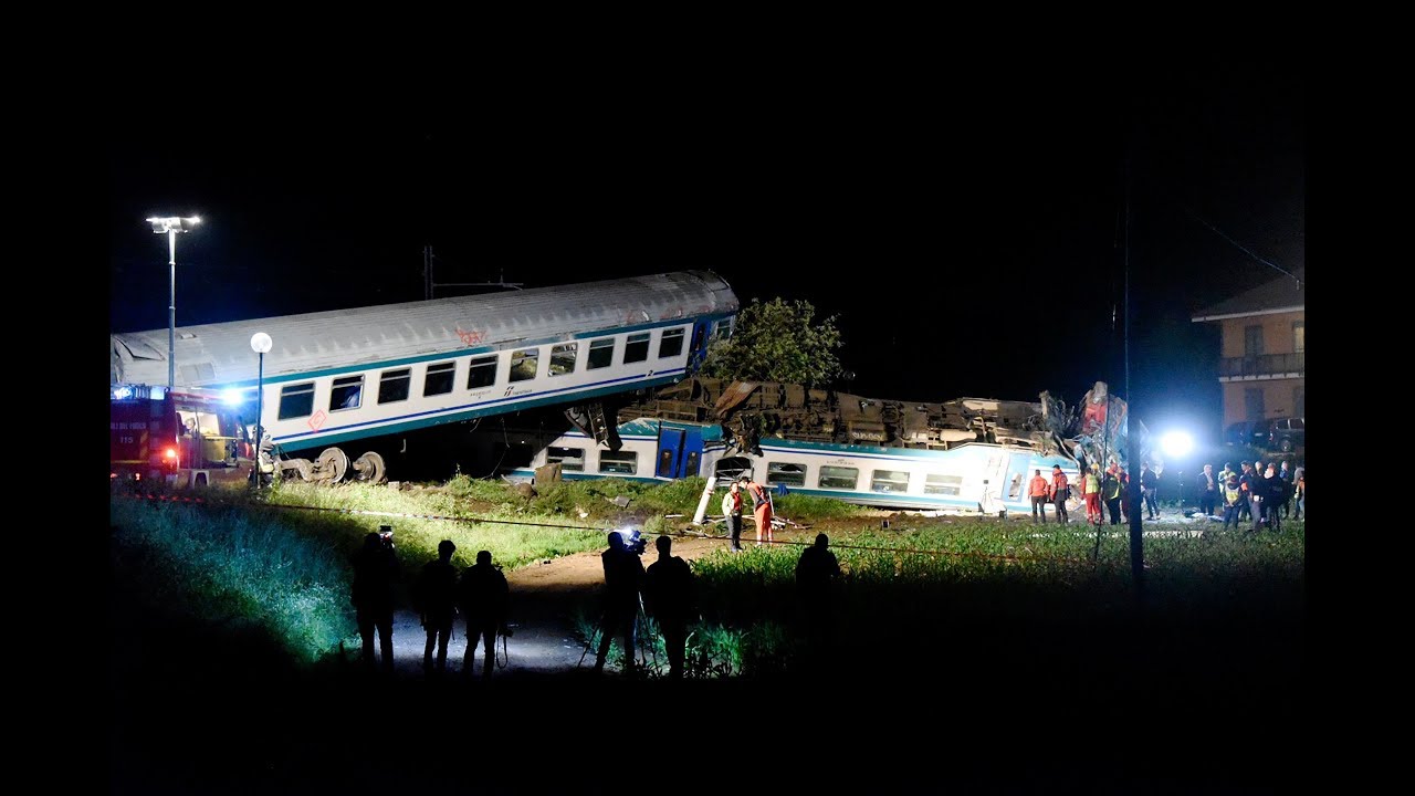 Two die, at least 20 injured in train accident in Italy