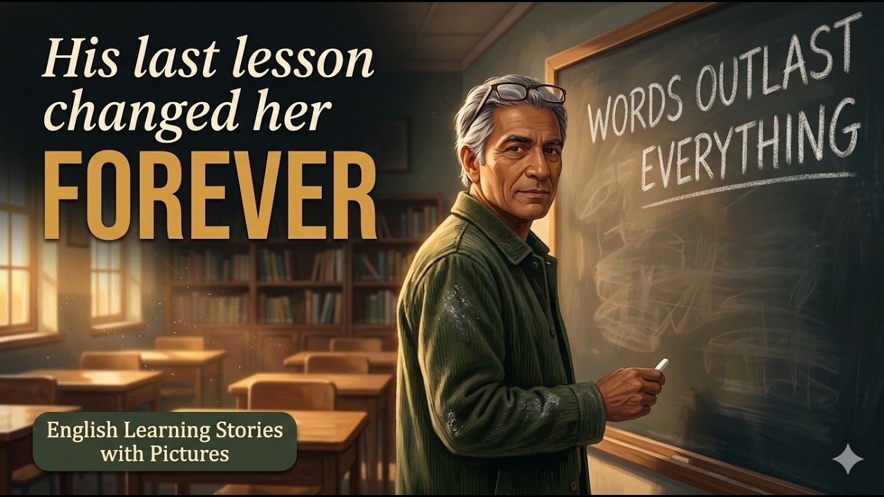 His Last Lesson Changed Her Life Forever 🍎   The Last Lesson   English Learning Story