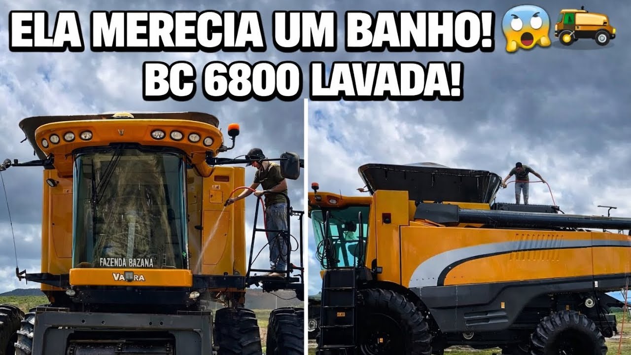VALTRA BC 6800 LAVADA! COLHEITA VEM AÍ 🚜🌾