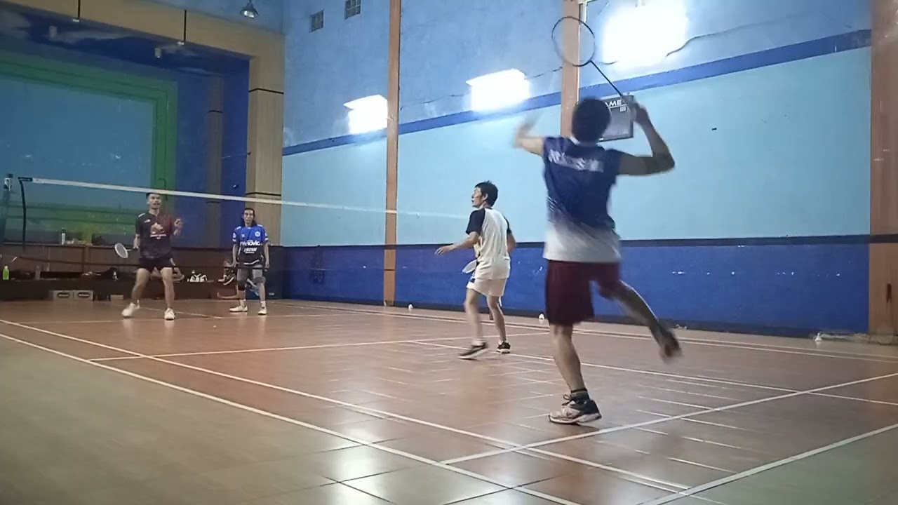 (ASEP/KOREA VS ROKET/HENDRIK) LATIHAN BERSAMA BADMINTON KOK KEDOT GOR DESA MEKARRAHAYU
