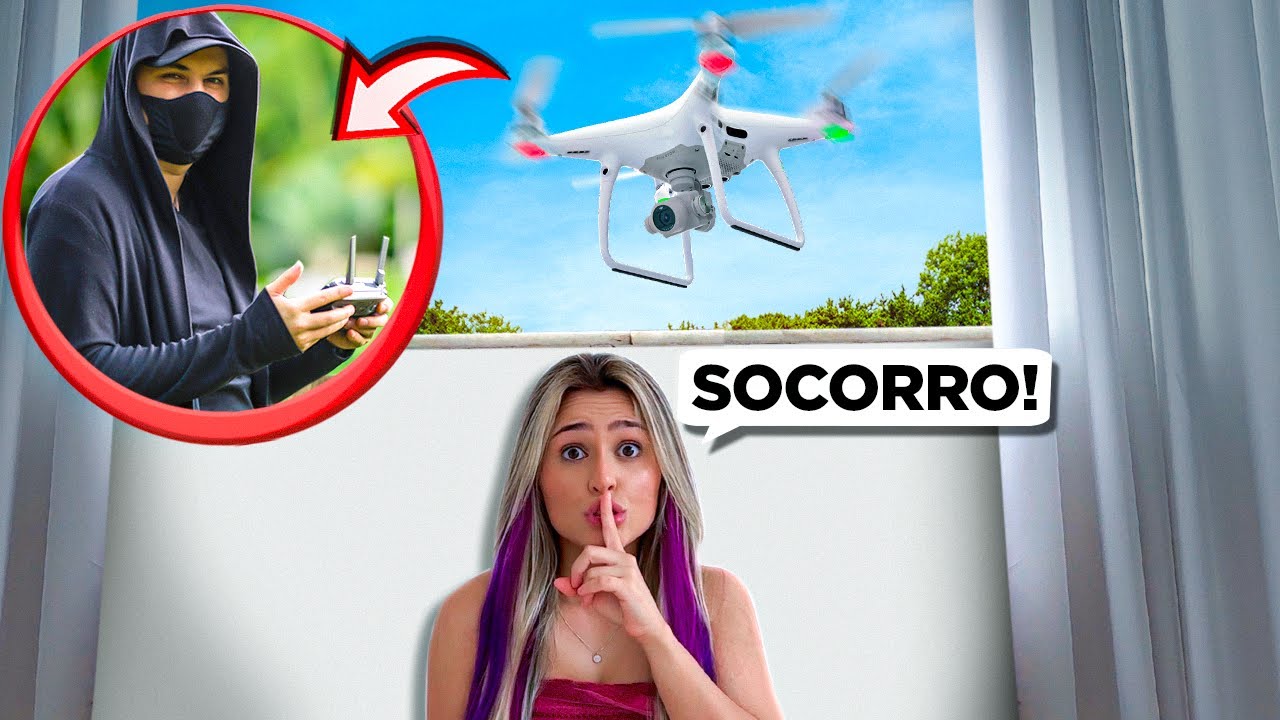 *SOCORRO* TEM UM ESTRANHO ME ESPIONANDO COM UM DRONE