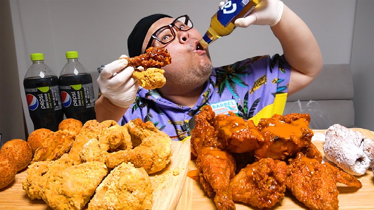 치킨의 근본! 후라이드 참 잘하는집~ 거를 타선이없네「고독한 아재의 혼밥」 chicken Mukbang Eatingshow