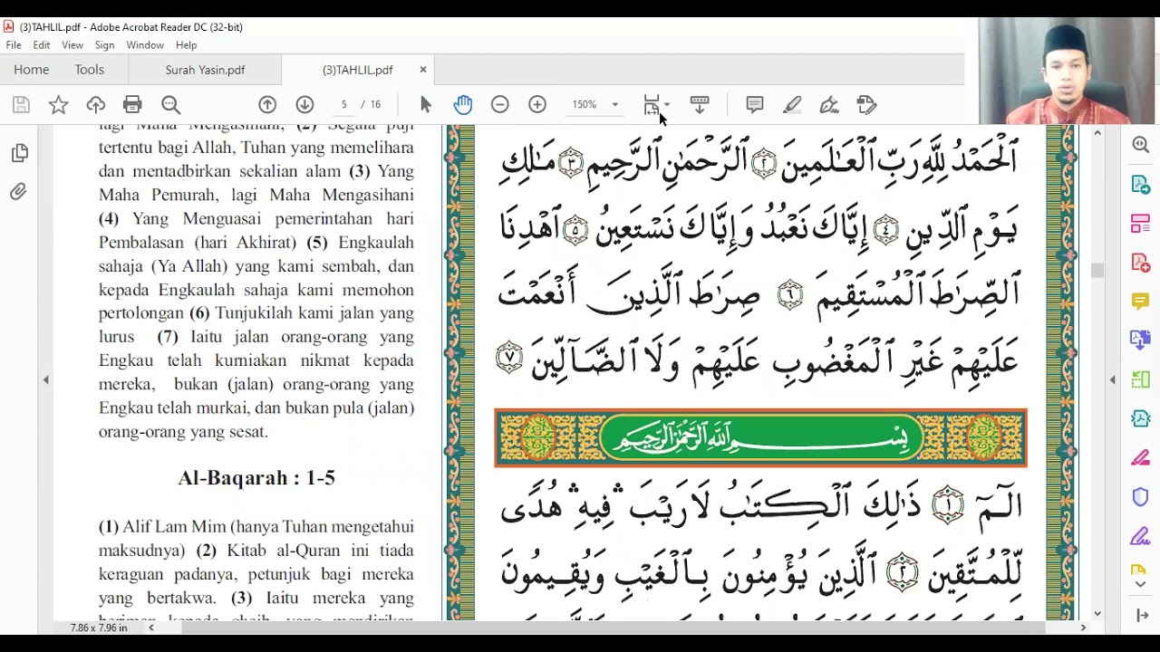 BACAAN TAHLIL RINGKAS & DOA SELAMAT
