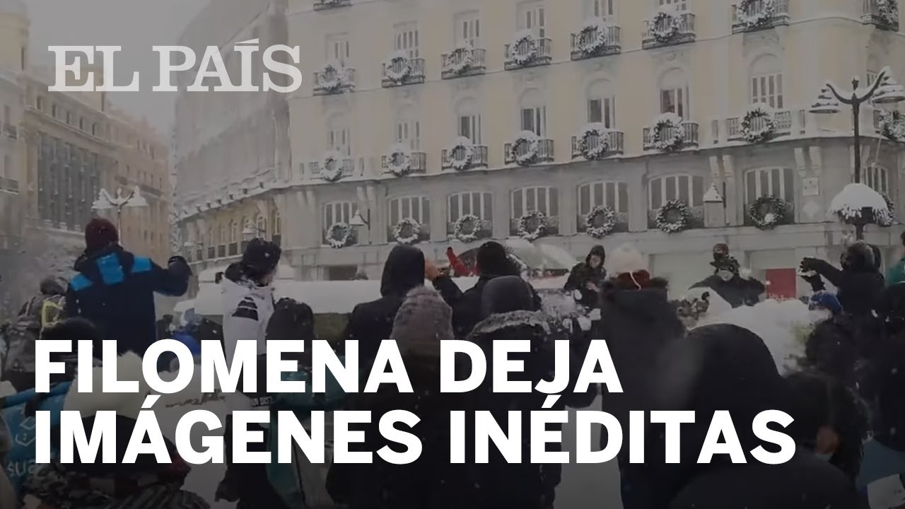 FILOMENA: Imágenes INÉDITAS en MADRID y carreteras CORTADAS