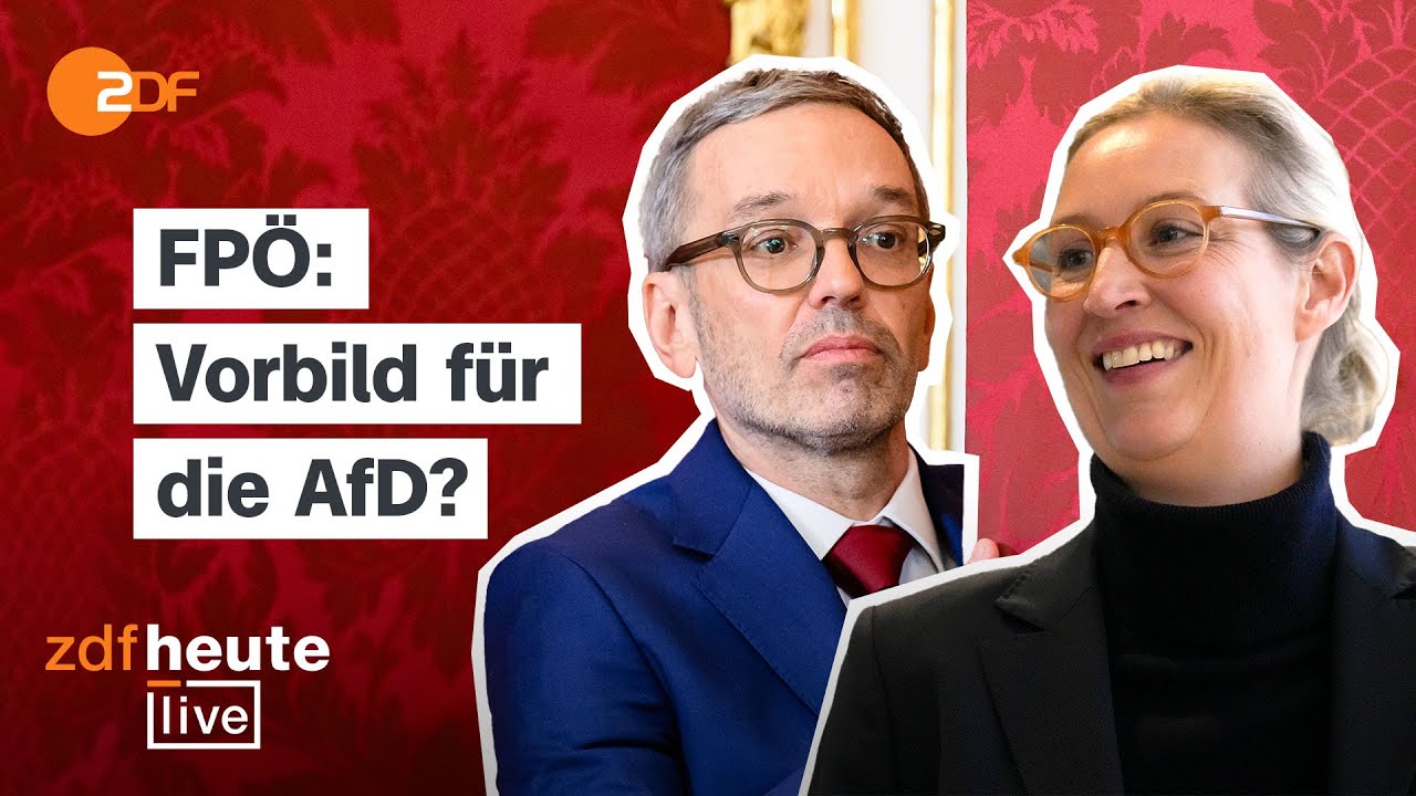 Was der FPÖ-Regierungsauftrag in Österreich für den Bundestagswahlkampf bedeutet | ZDFheute live