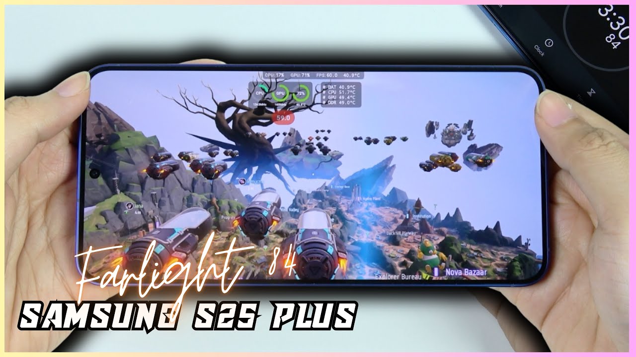 Samsung S25 Plus Farlight 84 Gaming test 2024 | Snapdragon 8 Elite, 120Hz Display