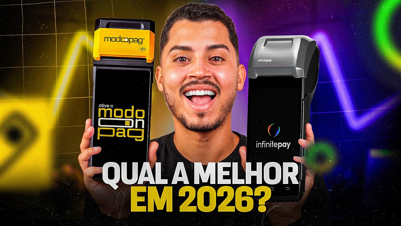 InfinitePay ou modoPAG: qual maquininha de cart&atilde;o tem a MENOR TAXA em 2026?