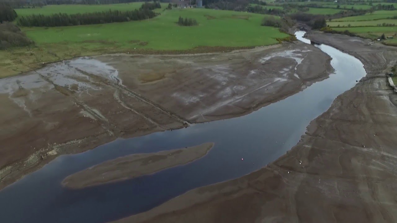 Ballymore Eustace -  golden falls lake drained