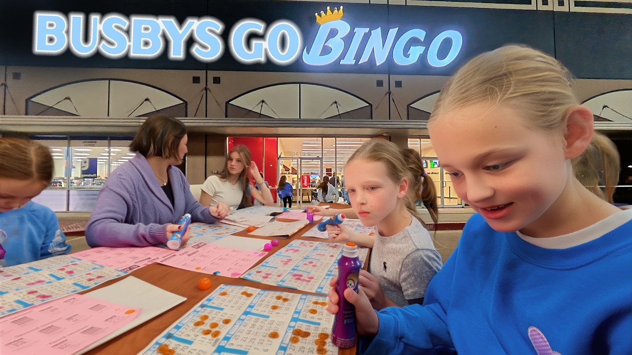 Can Kids Do this!?  Busby Bingo Night VLOG!