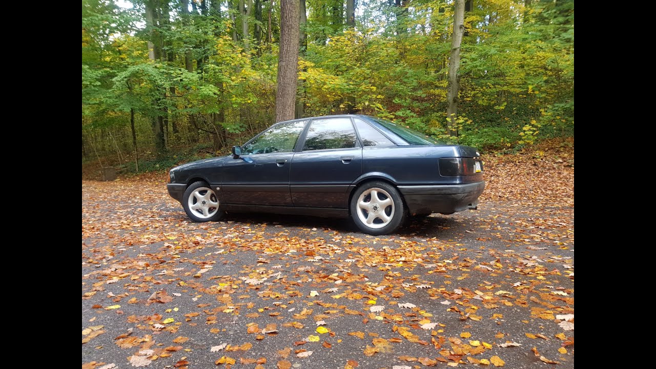 Audi 80 b3 Quattro swap 1.8 turbo (AEB) First ride, acceleration, exhaust sound, breakdown.