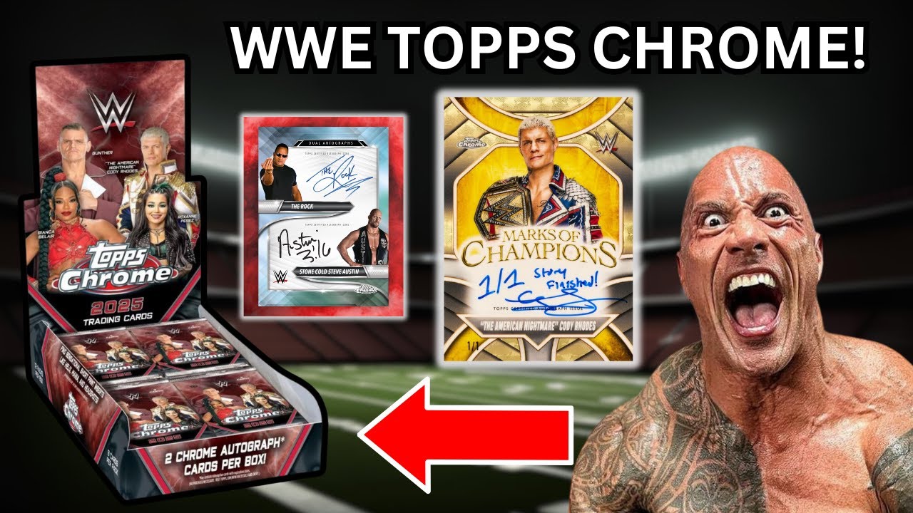 МОНСТРЫ РЫВКОВ! Обзор 2025 Topps Chrome WWE Hobby Box!