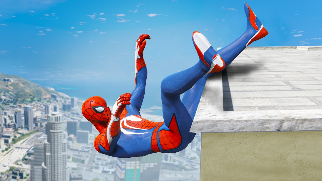 GTA 5 Epic Ragdolls | SPIDERMAN Crazy Jumps/Fails (Euphoria Physics) #8