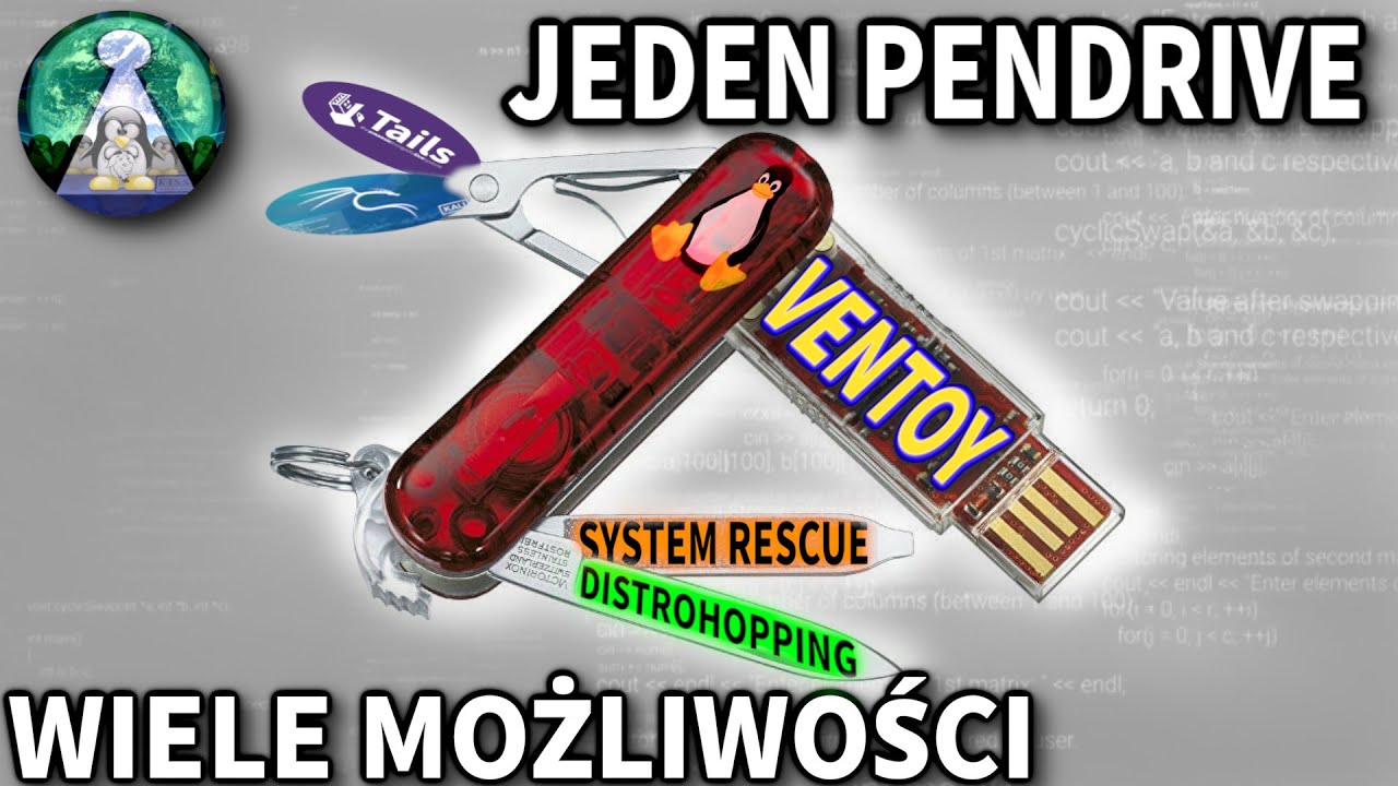 Ventoy 2023 Linuxowy scyzoryk Ułatw sobie distrohopping lub ratowanie systemu. Wiele Linuksów 1 USB