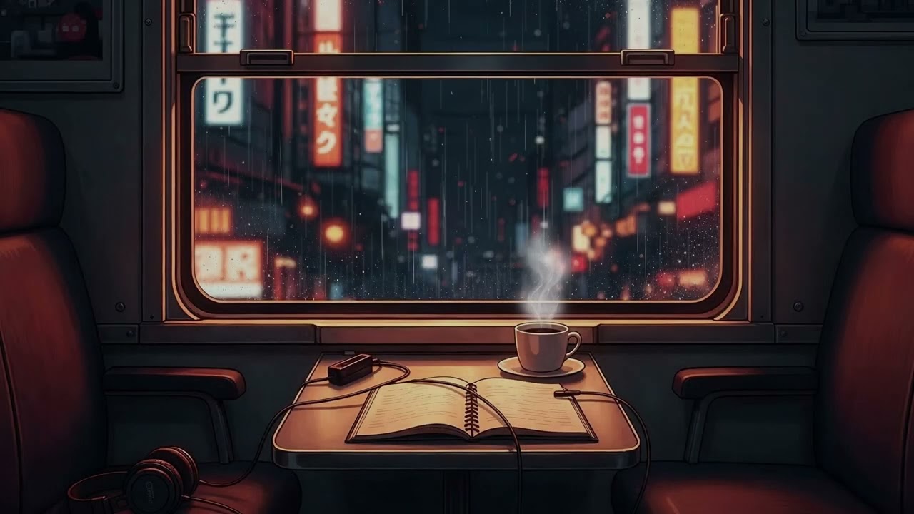 window seat drizzle 🌧️🪟 | cozy lofi