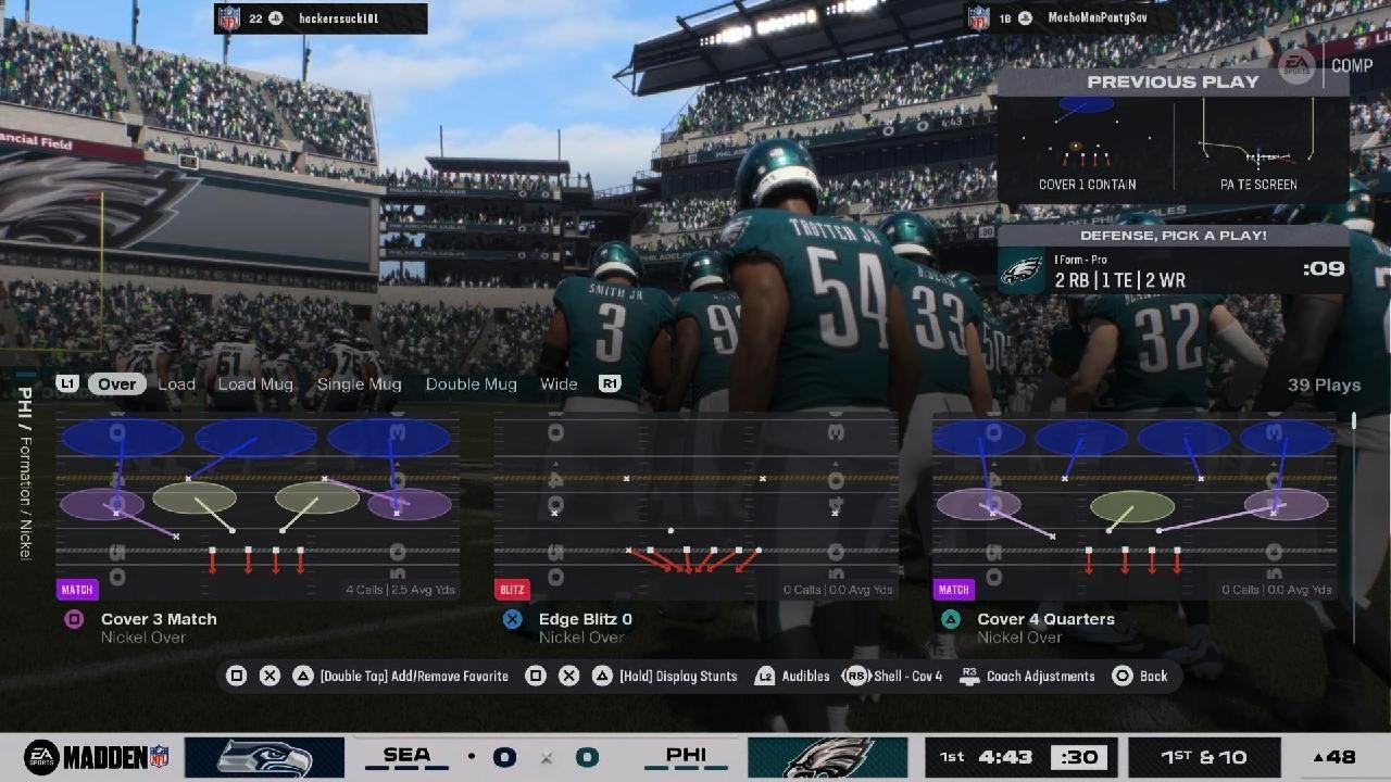 Madden NFL 26 Macho (Eagles) Vs Starks (Seahawks)