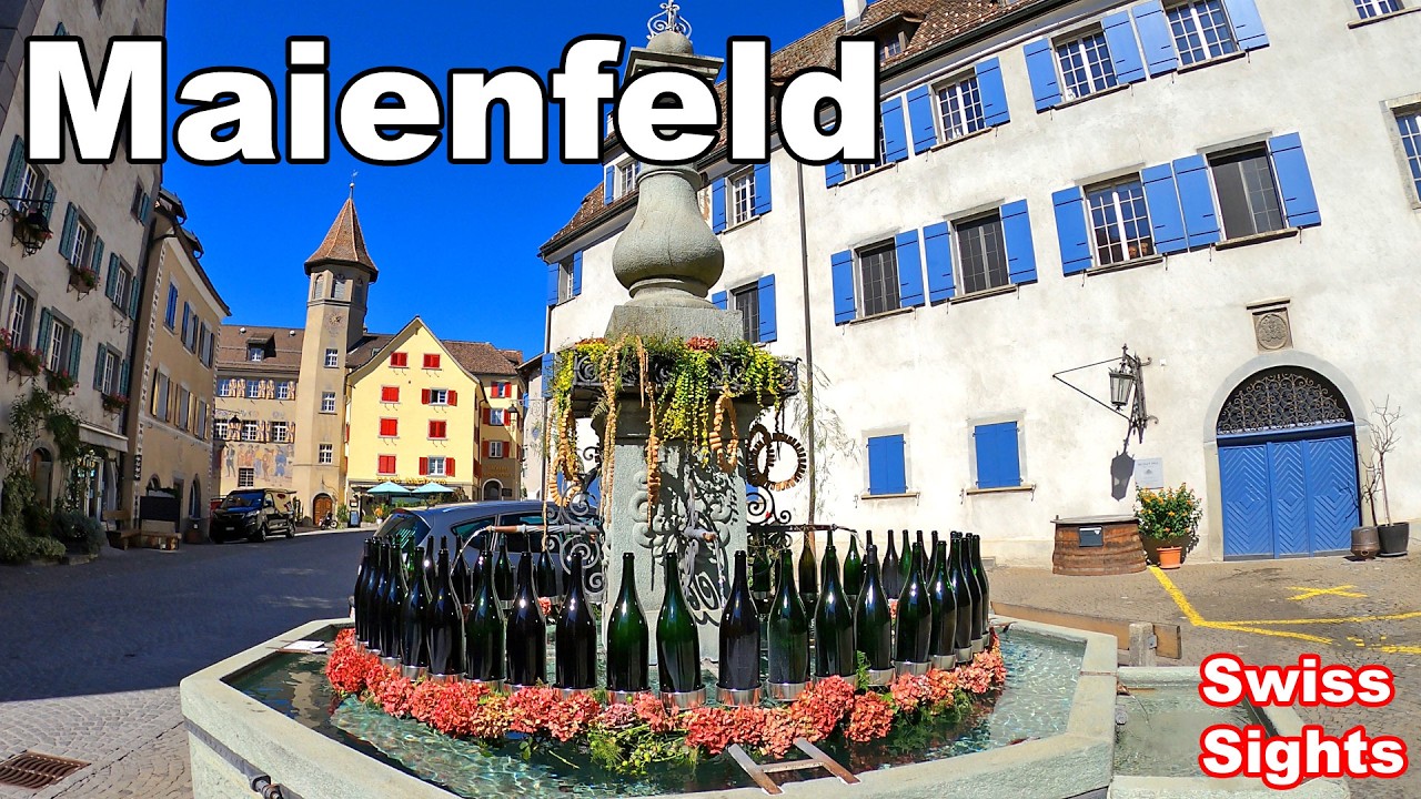 Maienfeld Switzerland 4K Video Heidiland