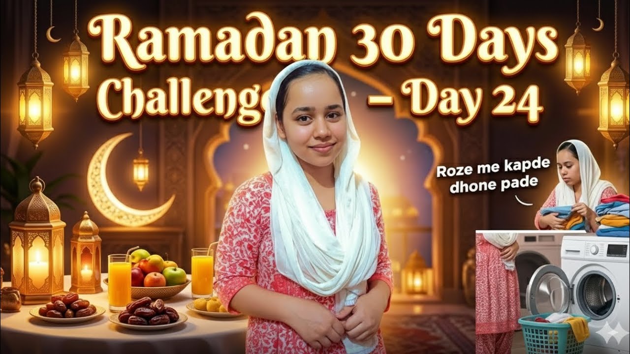 Ramadan 30 Days Challenge – Day 24 🌙Roza, routine aur Ramadan vibes ✨