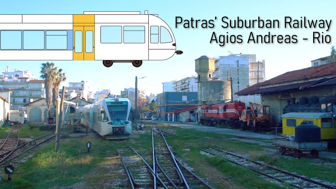 Patras Suburban Railway: Cab Ride Agios Andreas - Rio (2020)