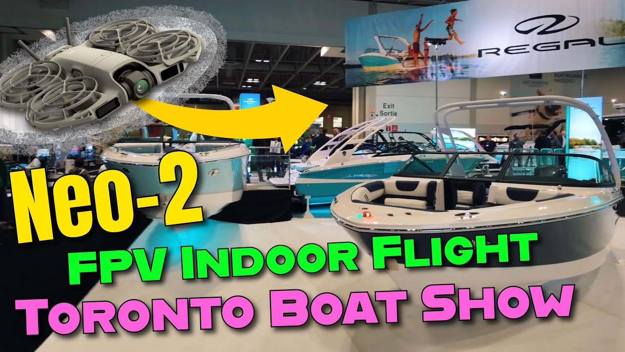 Dji Neo-2 Indoor Flight through Toronto Boat Show 2026. 