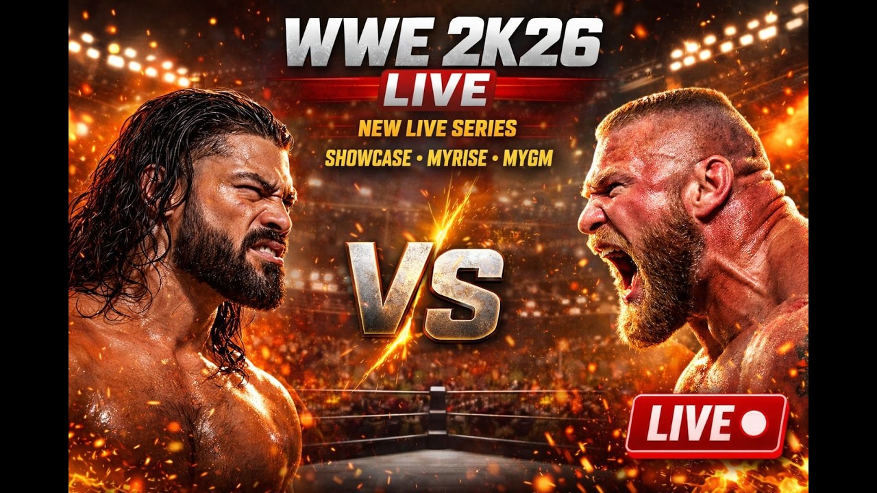 WWE 2K26 Live 🔴 Showcase | MyRise | MyGM | Матчи мечты | Экстремальные матчи