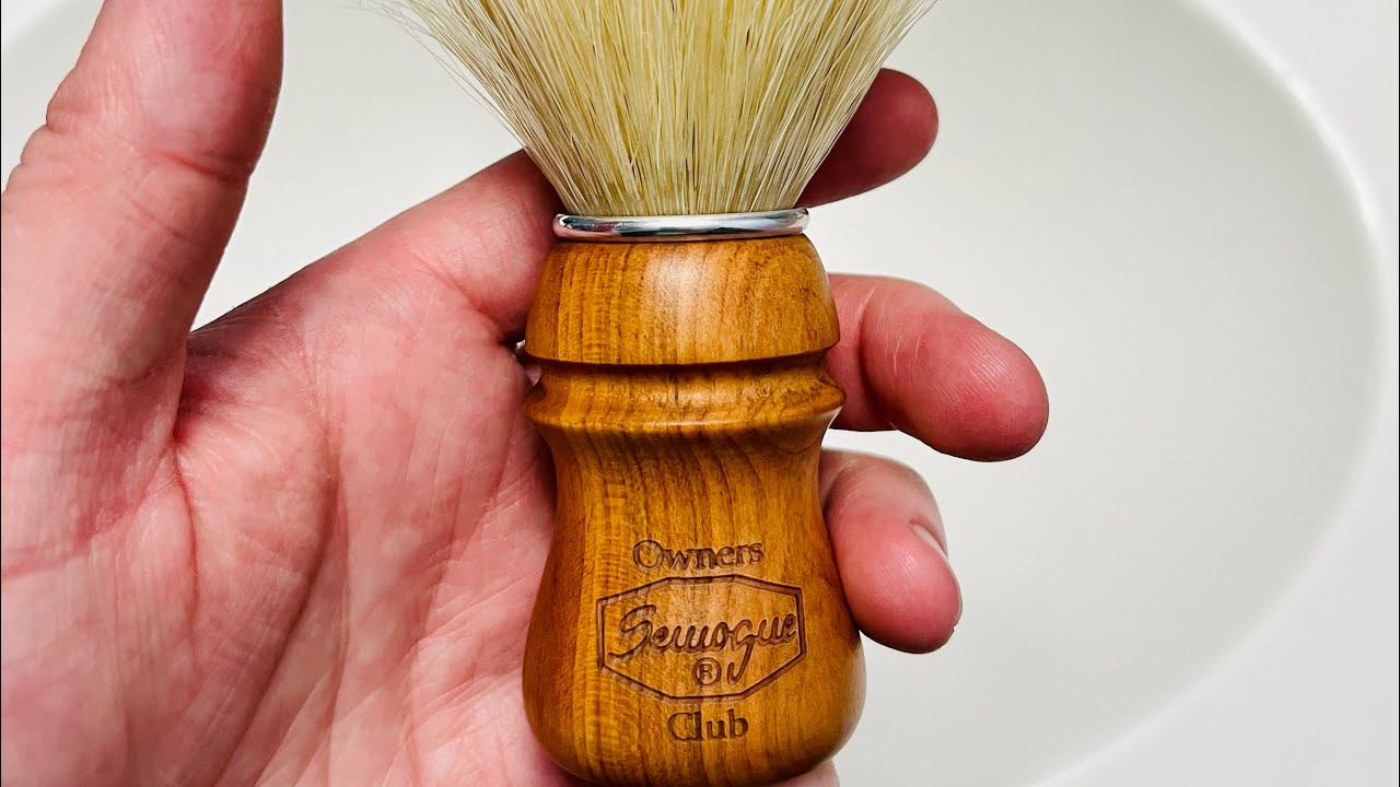 What a Boar! Breaking in a new boar brush.