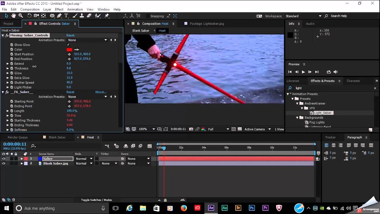 Tutorial: Create the New Lightsaber Effect in After Effects
