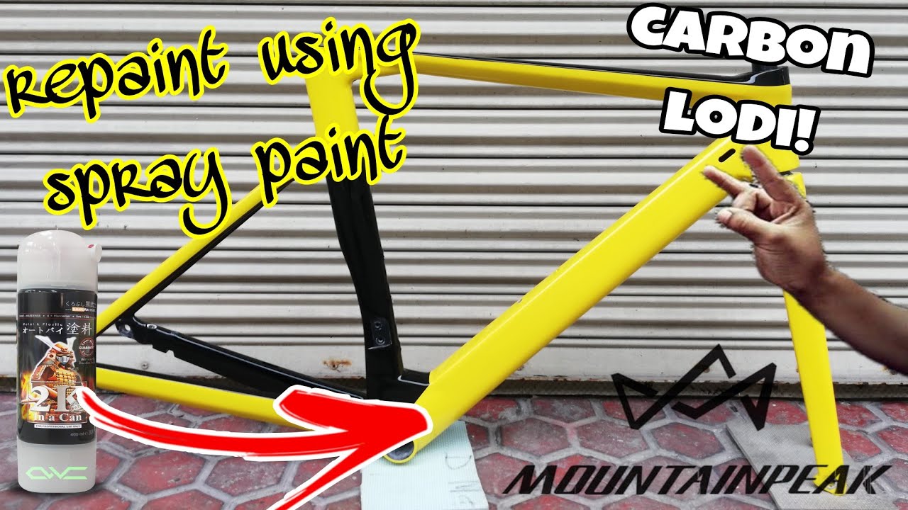 How To Repaint A Carbon Bike Using Spray Cans / Samurai H163P
