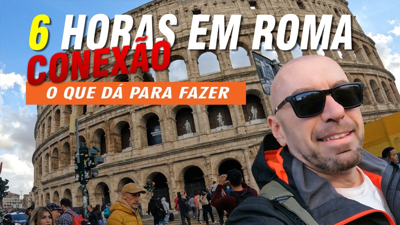 Conexão em ROMA de 6 HORAS, O DESAFIO DEFINITIVO para economizar tempo! Oque eu consegui ver?