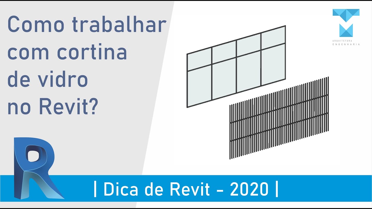COMO TRABALHAR COM CORTINA DE VIDRO NO REVIT