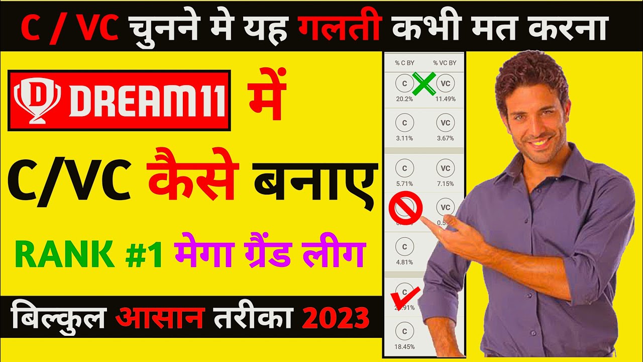 dream11 captain and vice captain kaise banaye, dream11 me captain vice captain kaise banaye