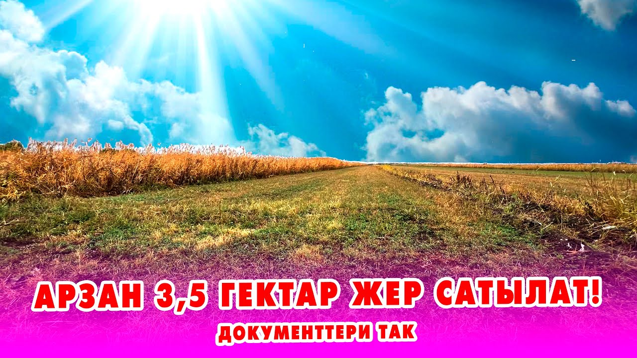 12 миң долларга 3,5 гектар ЖЕР сатылат ~ Суу кенен. Документи так