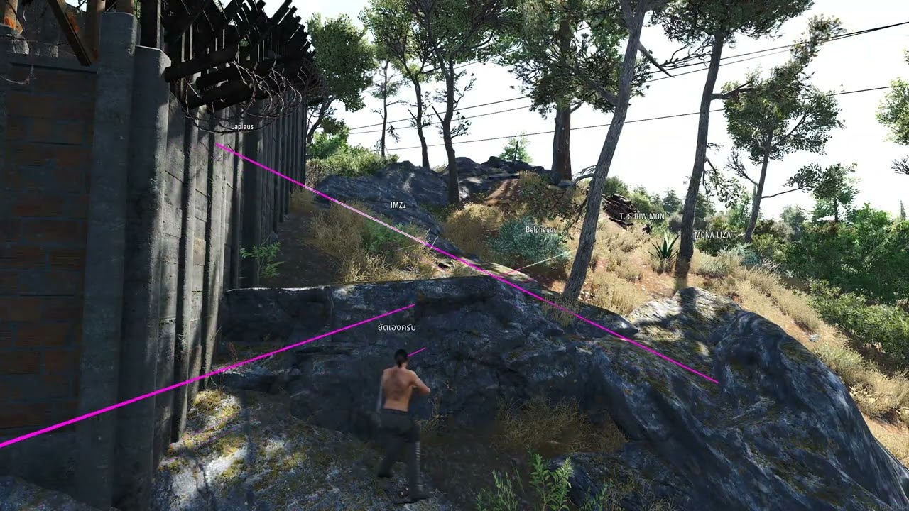 Trying to catch a cheater in SCUM.