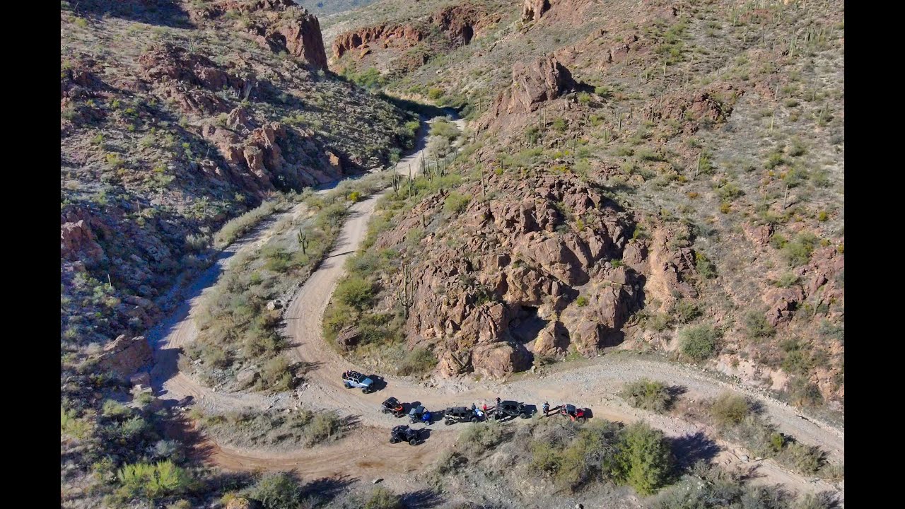 SXS ride up to Montana Mountain near Superior Arizona with friends
