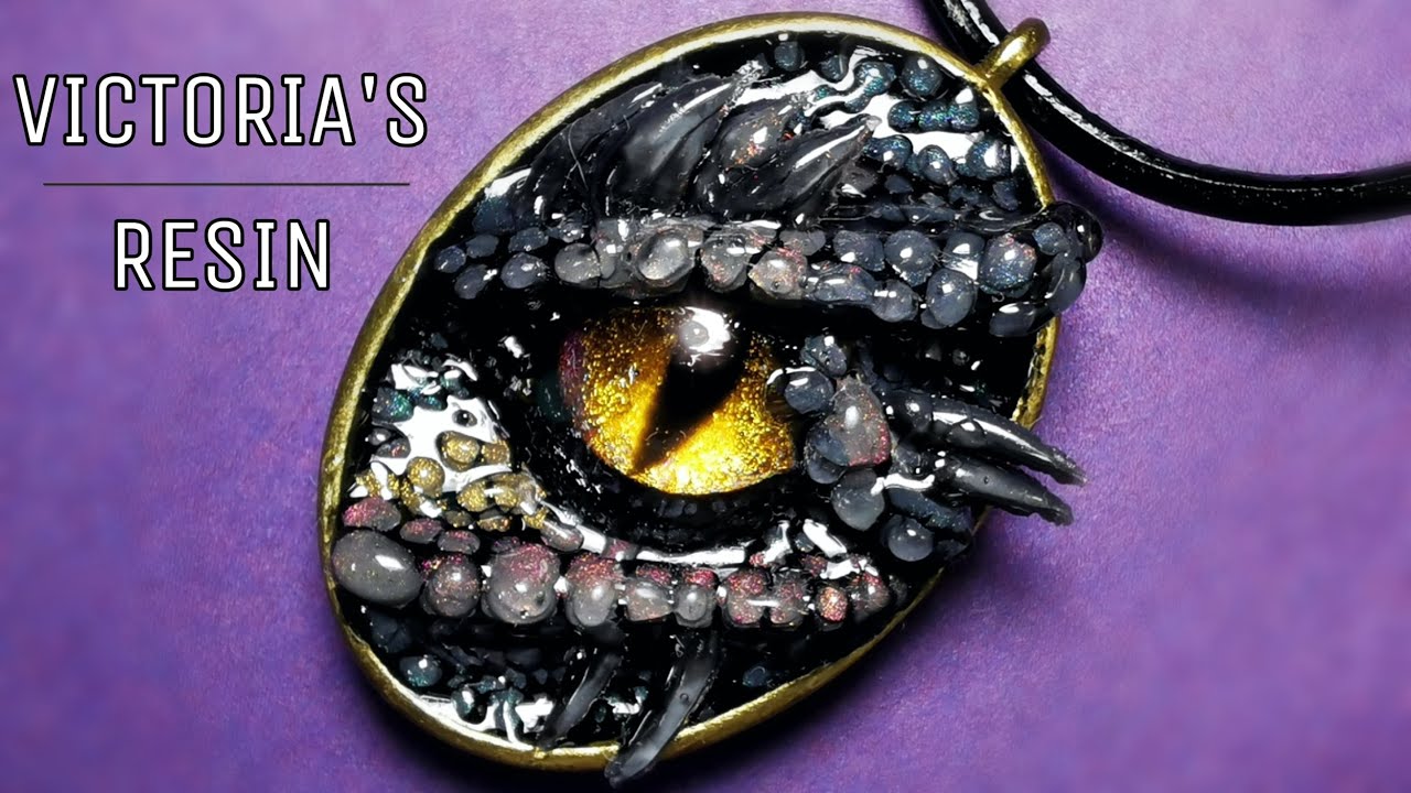 UV resin pendant Eye of the Dragon