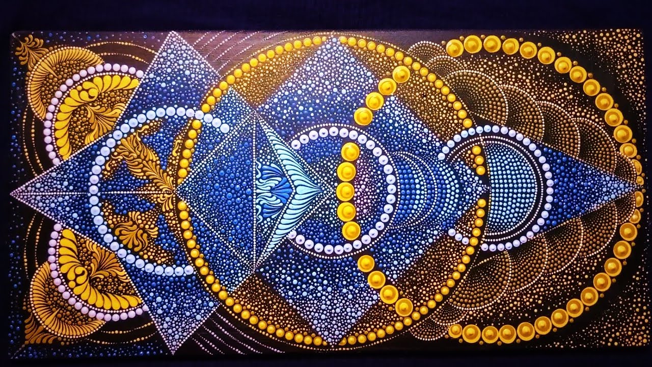 Asymmetrical mandala #abstractmandala #abstractart #dotmandalapainting