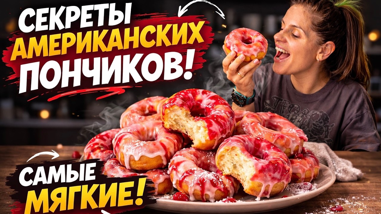 ЭТИ ПОНЧИКИ ТАЮТ ВО РТУ! СЕКРЕТ ИДЕАЛЬНОГО ТЕСТО