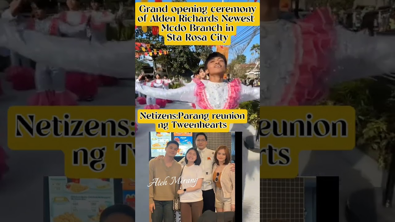 Alden Richards opening ceremony of newest Mcdo Branch in Sta.Rosa City