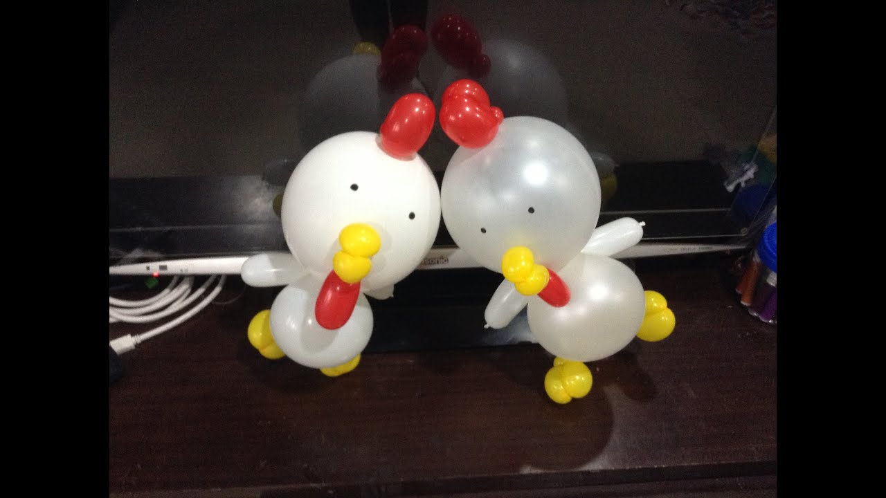 造型氣球 雞 chicken balloon twisting