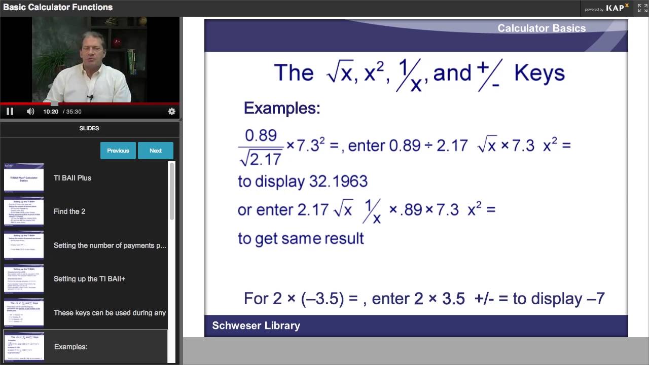 TI BAII Plus Calculator Basics for the CFA Exam