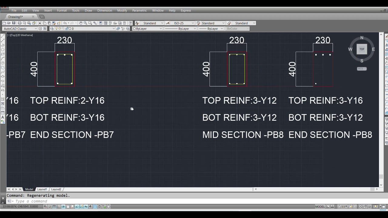EXCEL TO AUTOCAD-DRAWINGS GENERATION FOR BEAMS-automation