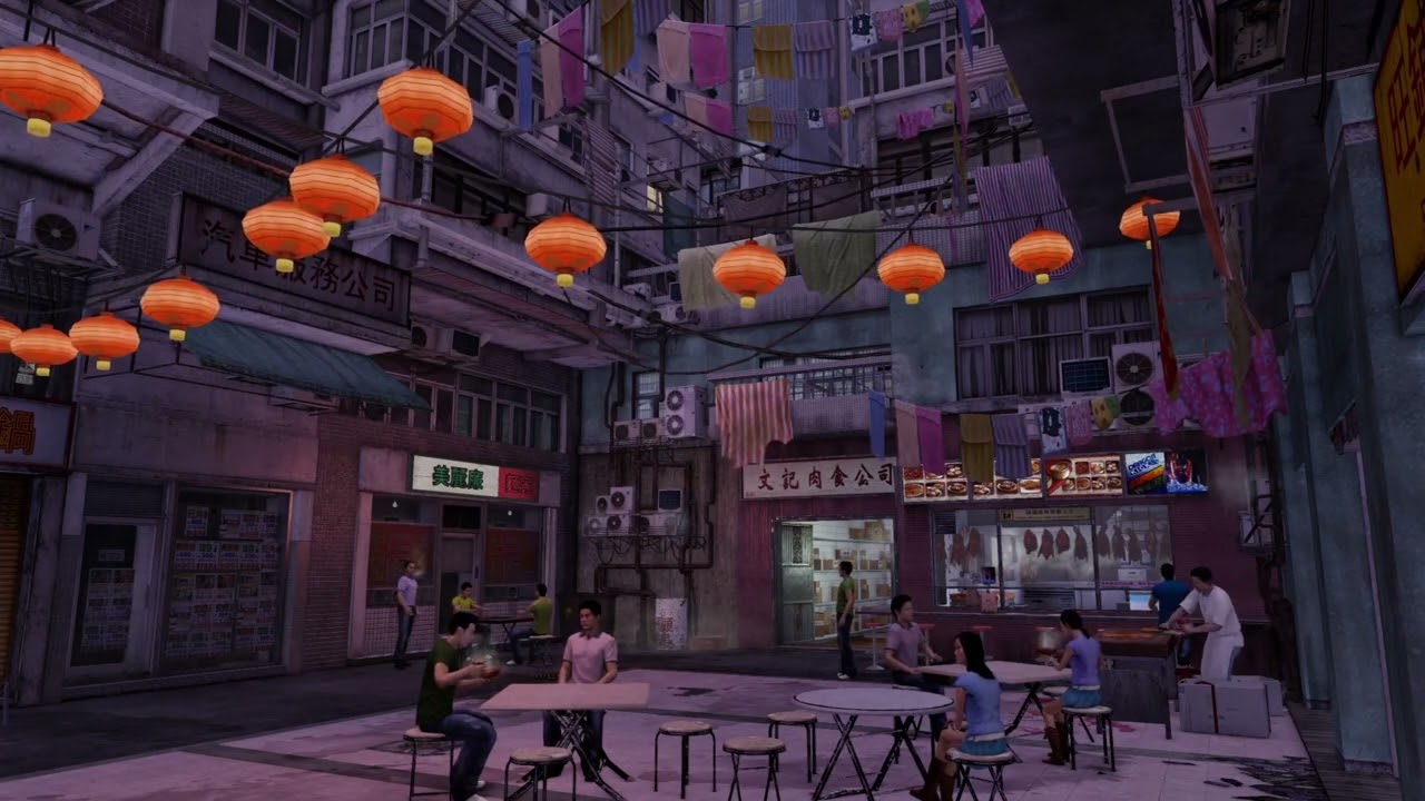 Sleeping Dogs Ambience Hong Kong Outdoor Restaurant