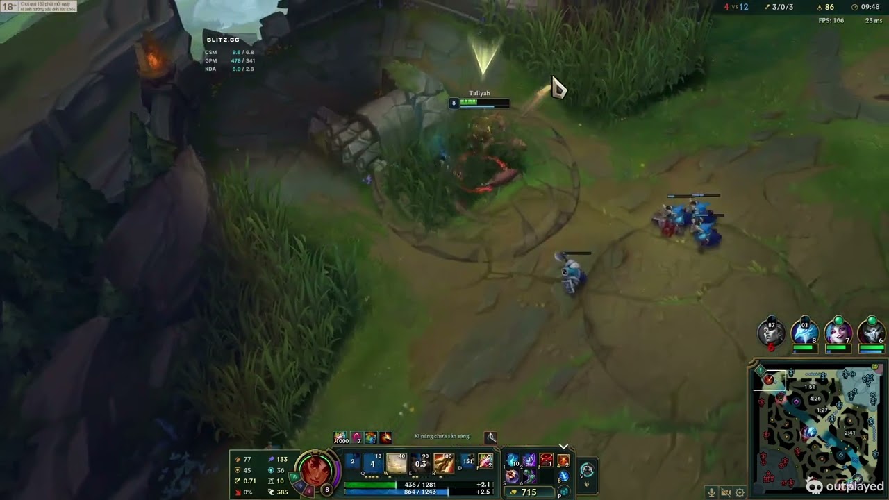 Taliyah rank đồng nè