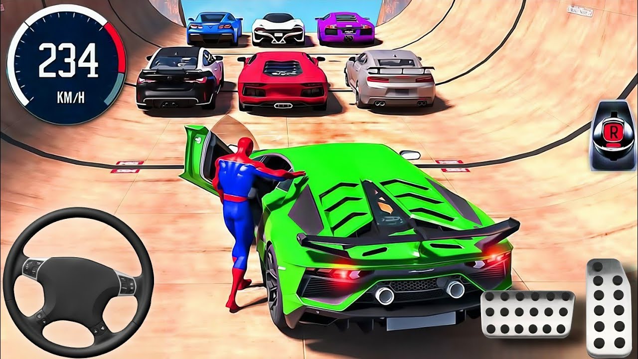 Extreme Mega Stunt Car Master Gameplay 2025 #megastuntcar #megarampstunts #megarampstuntcar