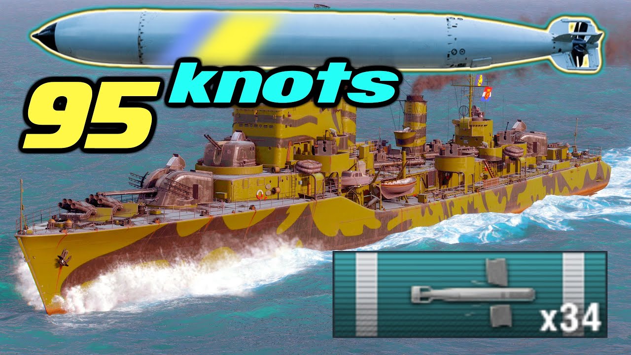 FASTEST TORPEDOES - DODGE THIS....World of Warships