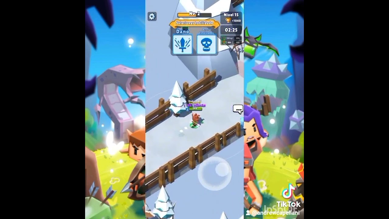 Hunt royale, chegando na onda 20 do yeti com um hack