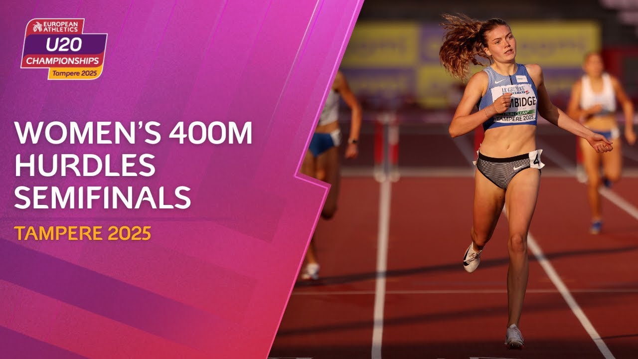 Women's 400m hurdles semifinals replay | Tampere 2025 European Athletics U20 Championships