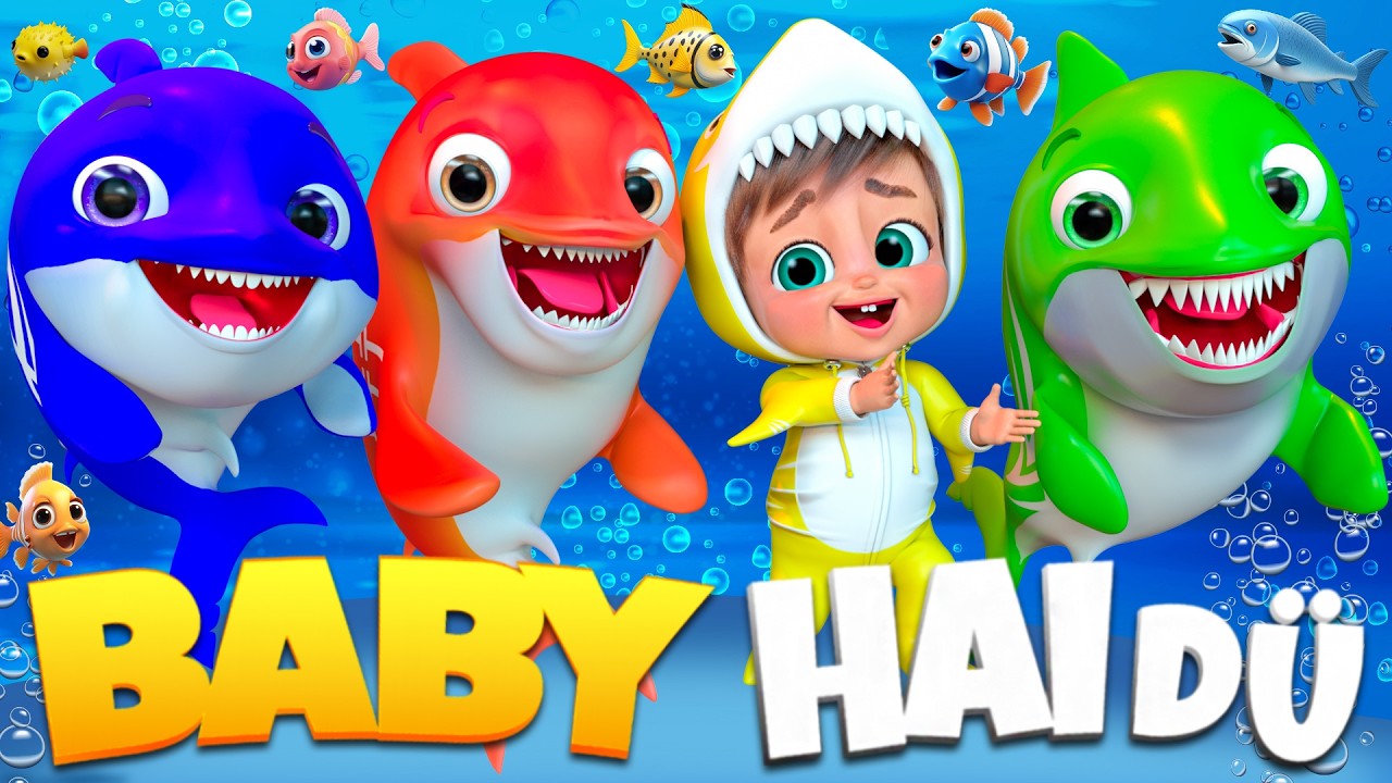 Baby Hai und die bunten Fische | Kinderreime für Kinder | Super Luca Deutsch #kinderlieder