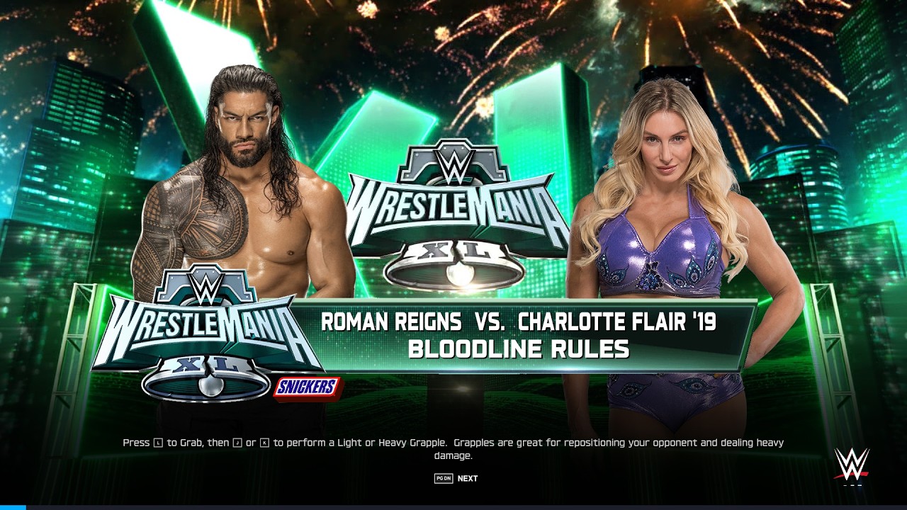 Roman Reigns vs Charlotte Flair | Bloodline Rules Match | WrestleMania XL #romanreigns #charlotte