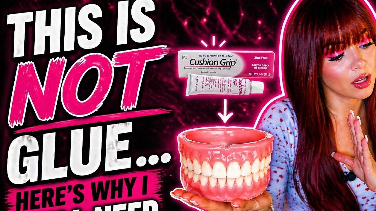 This is not glue! And Here’s Why I Still Need Adhesive 🙄 #dentures #fyp #foryou 