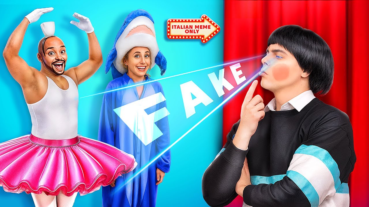 Fake Vs Real Italian Meme! Einfach ins Kino schleichen Challenge!